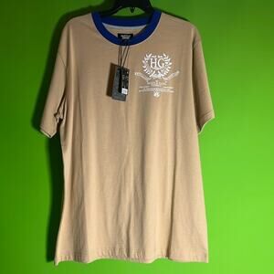 Hustle Gang HG 1st Heat Knit T-Shirt in Latte Brown Size L